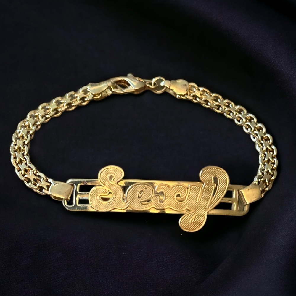 GHR stamped gold Sexy bracelet